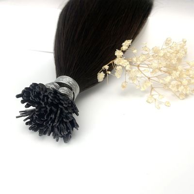 Cabelo humano virgem brasileira Y Tip Dropshipping Extensão de cabelo com proporção dupla de desenho