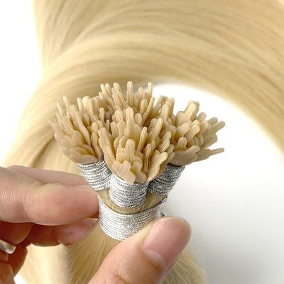 100% de cabelo humano pré-ligado de ventoinha ponta queratina Y ponta extensões de cabelo para pedido personalizado