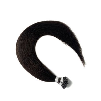 Extensões pré-ligadas de cabelo humano duplamente desenhadas em U/I/Y com queratina de ponta plana