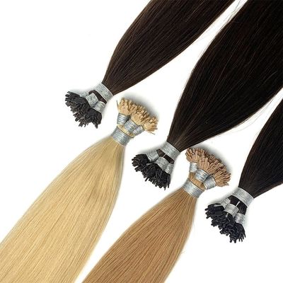 Endes grossos Dupla cutícula desenhada Cabelo virgem pré-ligada queratina Y ponta Extensões de cabelo humano