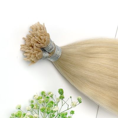 Tinta russa loira cor Y ponta extensões de cabelo humano para promoção personalização