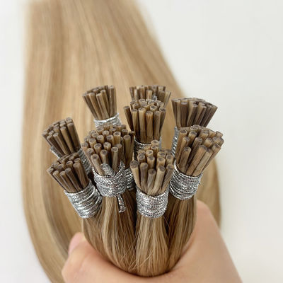 12 a 28 polegadas comprimento pacote peso bruto 0,300 kg russo duplo desenhado I cabelo de ponta