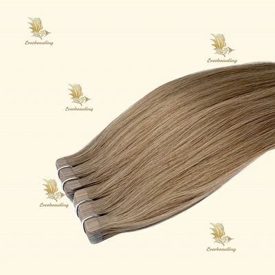 Remy Hair Dupla Tireira Adesiva de Cabelo Humano para Extensão de Cabelo Natural e Suave