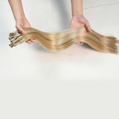 Cabelo Brasileiro não processado Keratina humana pré-ligada I Tip Extensões capilares Itip-231011