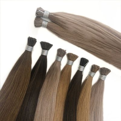 Queratina Micro Link Cabelo Virgem em bruto Pre Bonded I Tip Extensões de Cabelo para Cabelo Tintável