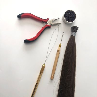 Queratina Micro Link Cabelo Virgem em bruto Pre Bonded I Tip Extensões de Cabelo para Cabelo Tintável