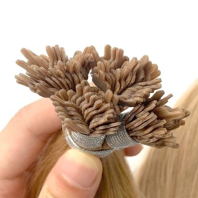 Pagamento completo cutícula alinhada Queratina ponta de cabelo humano Y ponta extensões de cabelo humano
