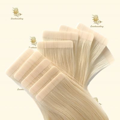 Tape-240311 Cabelos loiros crus Normal Tape Extensões de cabelo pré-ligado Style Tape-240311