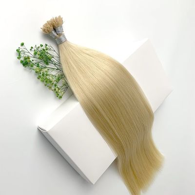 Cuticular alinhada Remy Cuticular completa Flat and Stick Fan Tip Hair para diferentes tipos de cabelo