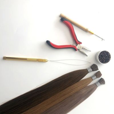 100% Extensões de Cabelo Humano Remy Russo I-Tip Muti-Color Satisfação garantida