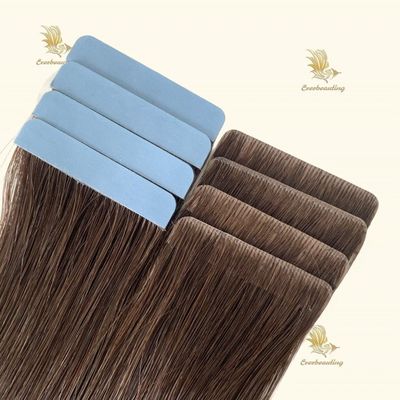 EUA customizado russo duplo cuticular alinhado cabelo invisível injeção PU fita de tecelagem