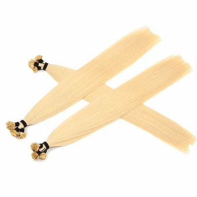 Estilo reto Cor clara 1g/filamento Ponta plana Extensões capilares de queratina para cabelo humano