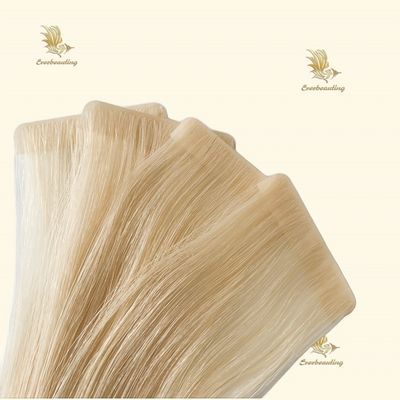 2024 Tendência 100% cabelo humano russo dupla cutícula alinhada cabelo invisível PU fita na teia