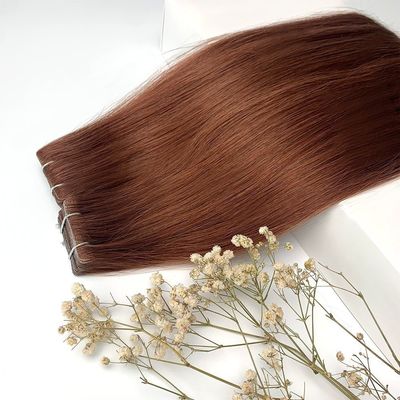 Remy Hair vendedor de cabelo cambojano cor escura osso cabelo reto fita Invisi em extensões
