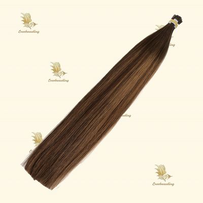 Keratin I Tip Hair Beauty Works Cor do cabelo em Chocolate Balayage para Aramex Shipping