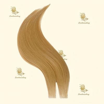 Personalização estilo pré-ligado cabelo loiro russo fita Remy em extensões cabelo humano