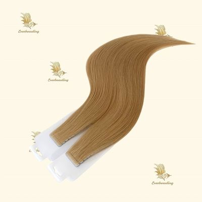 Personalização estilo pré-ligado cabelo loiro russo fita Remy em extensões cabelo humano