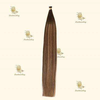 Pre-Bonded I-Tips Hair 100% Remy Human Hair Balayage Color Sem derramamento Devolução reembolsos