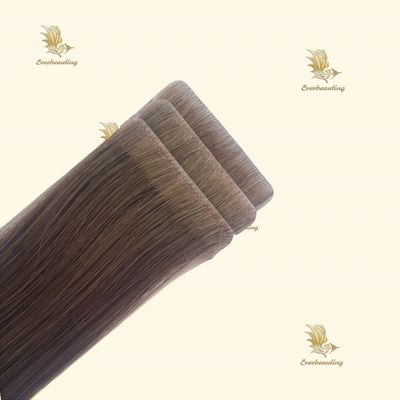 Tela de estilo pré-ligada Tela invisível Extensões de cabelo humano com extremidades grossas e sem costura