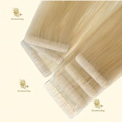 Tela de estilo pré-ligada Tela invisível Extensões de cabelo humano com extremidades grossas e sem costura