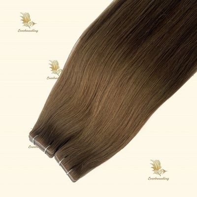 Extensões de cabelo de estilo reto de cor muti 100% cabelo virgem fita invisível para benefício