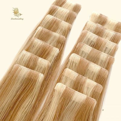 Destaque de cabelo de cor fita invisível com dupla técnica de alinhamento de cutículas