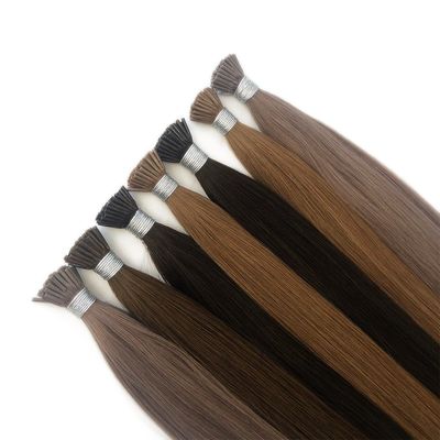 Anel X Pré-ligado Muti-Color cabelo humano russo Micro Anel I ponta extensões de cabelo durável