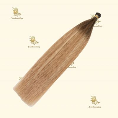 Anel X Pré-ligado Muti-Color cabelo humano russo Micro Anel I ponta extensões de cabelo durável