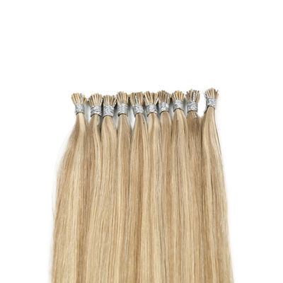 Pedido personalizado Proporção dupla de estética de cabelo Balayage I-Tip Extensões de cabelo