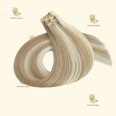 Cabelo Humano Invisi Extensões de cabelo de fita duplo desenhado em cores destacadas da Rússia
