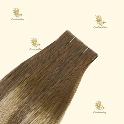 Cabelo Humano Invisi Extensões de cabelo de fita duplo desenhado em cores destacadas da Rússia