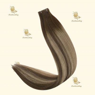 Cabelo Humano Invisi Extensões de cabelo de fita duplo desenhado em cores destacadas da Rússia