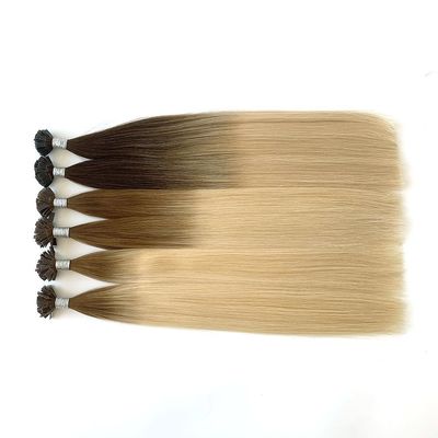 Cabelo Rémy alinhado na cutícula Itália Queratina U/V/I/Ponta plana Extensão do cabelo Sem derramamento