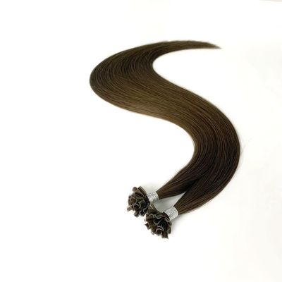 Proporção dupla de extração pré-ligado Keratina Extensões de cabelo 1g/filamento U/ponta da unha Remy cabelo humano