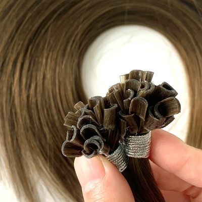 Proporção dupla de extração pré-ligado Keratina Extensões de cabelo 1g/filamento U/ponta da unha Remy cabelo humano