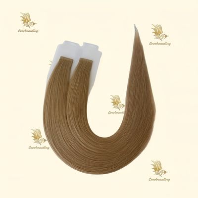 Dupla cinta de cabelo remy desenhada-240403 banda fina sem costura russa extensões de cabelo para olhar