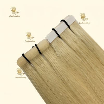Banda de inserção pré-ligada de pele dupla e desenhada Remy Extensões de cabelo 100% cabelo humano