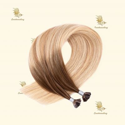 12A Primeira categoria duplo desenhado russo cabelo humano remy de ponta plana Keratina intacta extensão