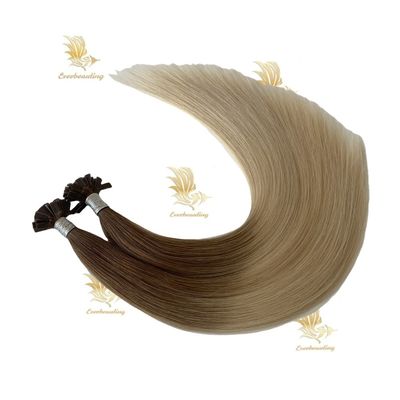 US Dupla proporção desenhada Flat tip Remy Virgem Extensões de cabelo reta pelo humano de queratina
