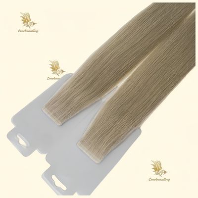 20 polegadas cinza loira cor russa fita de cabelo extensão fita sem costura em extensões cabelo humano