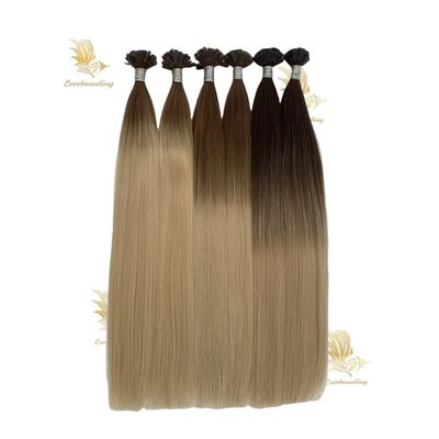 Fornecendo cabelos de ponta plana tingidos com 50.00cm * 8.00cm * 3.00cm Tamanho do pacote