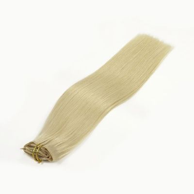 Clip em Extensões de Cabelo 100% Humano Crudo Clip de Cabelo Indiano Ins Sem Derramamento Tinturável