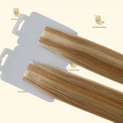 Extensões de cabelo humano sem derramamento 100% cutícula alinhada cor de piano fita estreita no cabelo