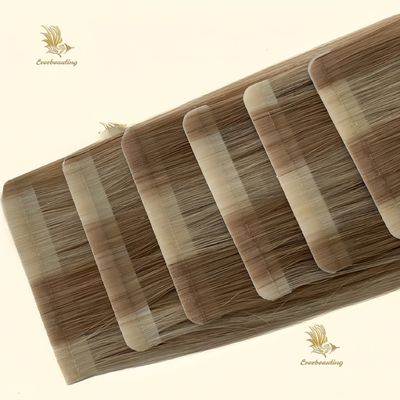 Extensões de cabelo humano sem derramamento 100% cutícula alinhada cor de piano fita estreita no cabelo