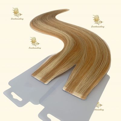 14-28 polegadas de fita Remy virgem russa em extensões de cabelo humano para aplicação fácil