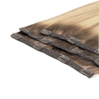 Produtos Clip duplo desenhado em extensões de cabelo CH-24256 Muti-Color Afro Kinky Curly