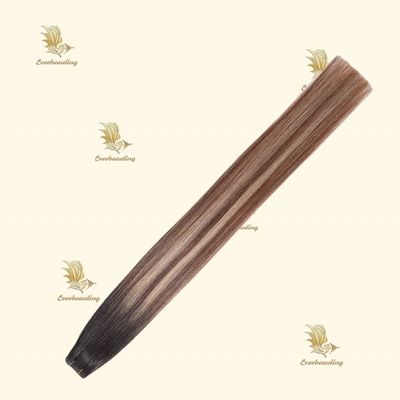 12A Cosméticos Balayage Tela Remy de cor em extensão de cabelo 100 Cabelos humanos 7.5 * 70cm