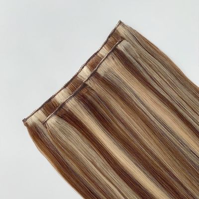 100g/PC 20 polegadas Grade mais alto 13A Double Clip em extensão de cabelo para mulheres brancas