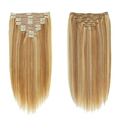 Bodywave Texture Clip em extensões de cabelo 100% cabelo humano cuticular dupla alinhada