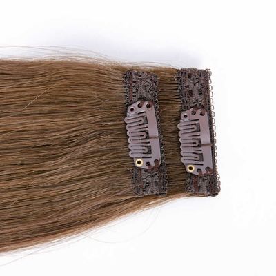 100% Remy Clip de cabelo humano russo Ins Bodywave Texture em Virgin Human Hair Extension